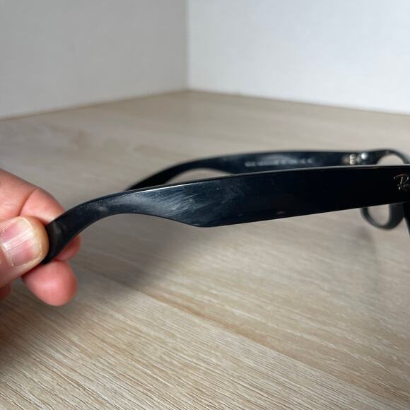 Ray-Ban RB2132 New Wayfarer 901 Sunglasses Black FRAME ONLY 52-18-145 Italy - Picture 8 of 10